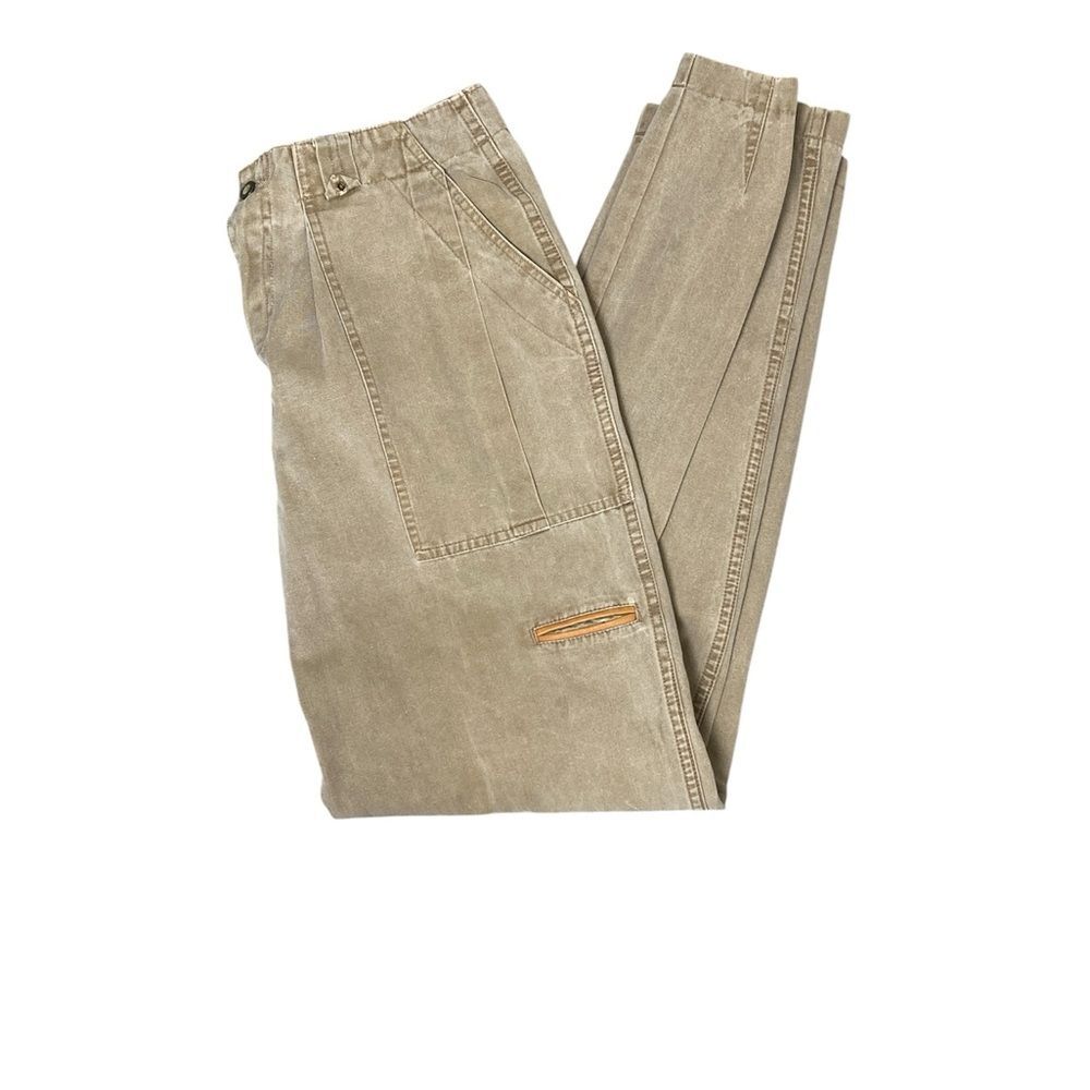 Vintage Cotler Expedition Safari Cargo Pants 31 XL Tan Utility Gorpcore